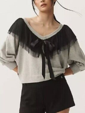 Maeve By Anthropologie Bow Neck Sweather